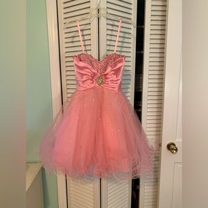 Short Pink Evening Dress